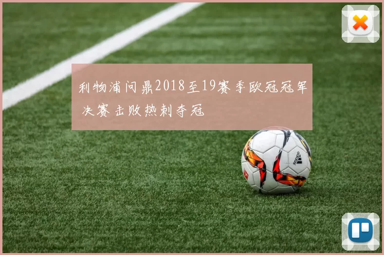 利物浦问鼎2018至19赛季欧冠冠军 决赛击败热刺夺冠