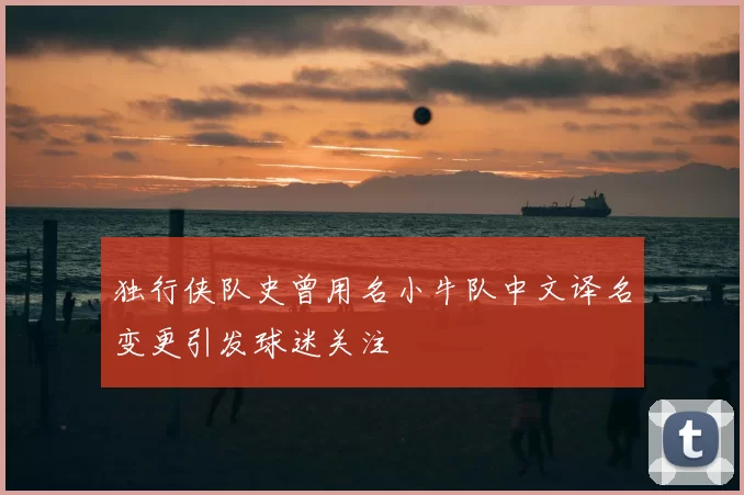 独行侠队史曾用名小牛队中文译名变更引发球迷关注